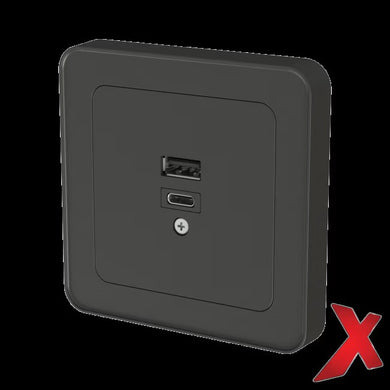 USB hleðslutengill innfeldur X  A+C