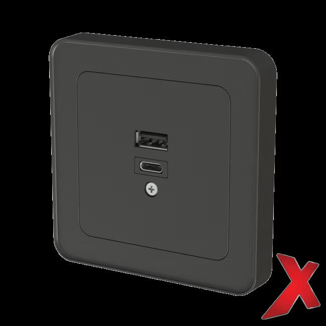USB hleðslutengill innfeldur X  A+C